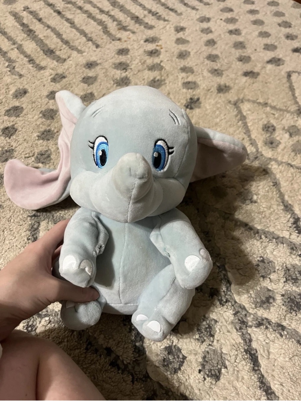Disney Plush Dumbo Elephant Toy - Gray & Pink